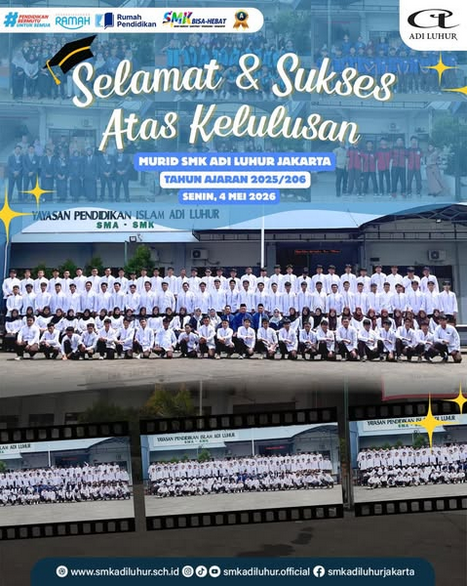 113 Siswa Kelas 12 SMK Adi Luhur Resmi Lulus pada 4 Mei 2026